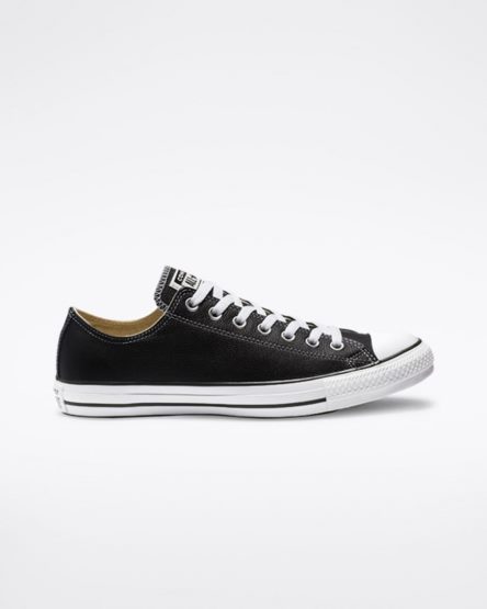 Zapatillas Bajas Converse Chuck Taylor All Star Cuero Mujer Negras | PE 8E70W2